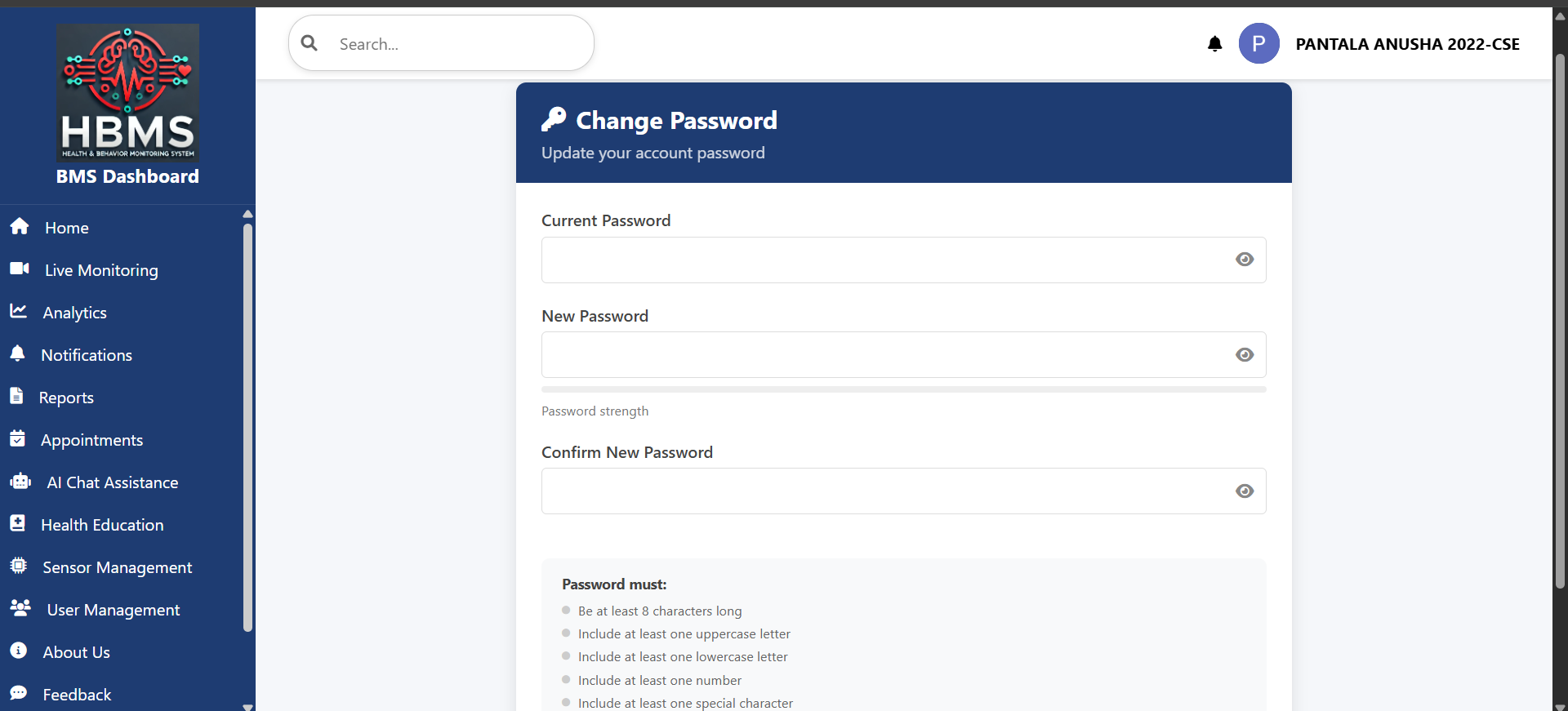 Change Password
